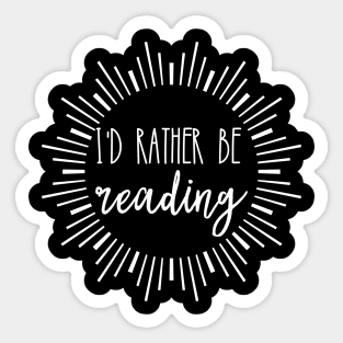 I'd rather be reading Sticker